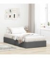 vidaXL Storage Bed Dark Grey 100 x 203 cm Fabric