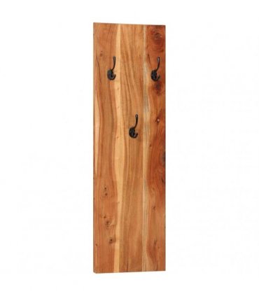 vidaXL Wall-mounted Coat Racks 2 pcs 36x3x110 cm Solid Acacia Wood