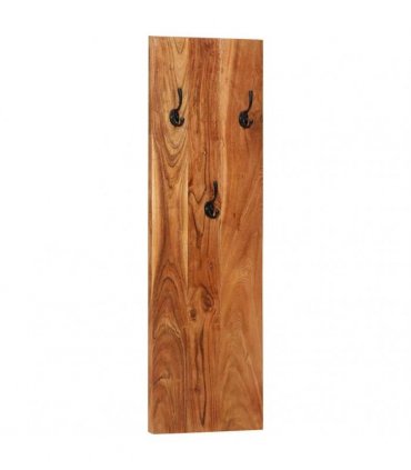vidaXL Wall-mounted Coat Racks 2 pcs 36x3x110 cm Solid Acacia Wood