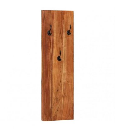 vidaXL Wall-mounted Coat Racks 2 pcs 36x3x110 cm Solid Acacia Wood
