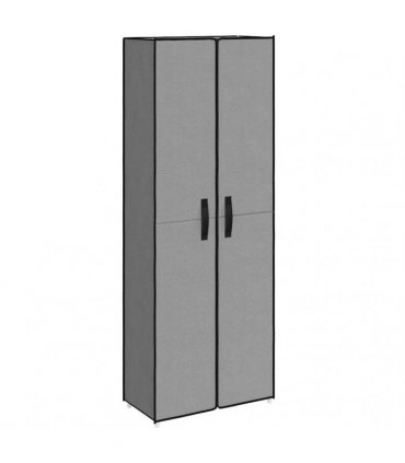 vidaXL Shoe Cabinet Grey 60x30x166 cm Fabric