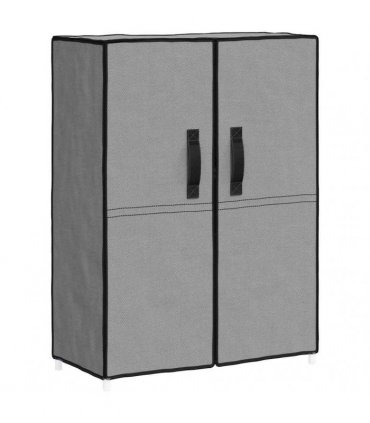 vidaXL Shoe Cabinet Grey 60x28x90 cm Fabric