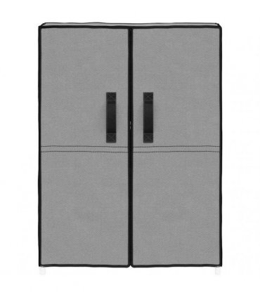 vidaXL Shoe Cabinet Grey 60x28x90 cm Fabric