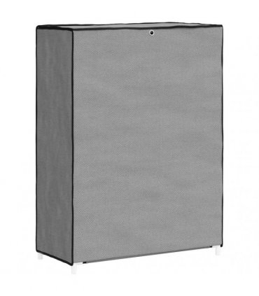 vidaXL Shoe Cabinet Grey 60x28x90 cm Fabric