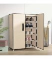 vidaXL Shoe Cabinet Cream 60x28x90 cm Fabric