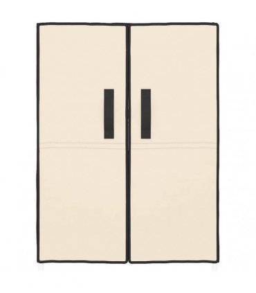 vidaXL Shoe Cabinet Cream 60x28x90 cm Fabric