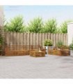vidaXL Outdoor Sofa Set 7 pcs 6-Seaters Natural Solid Acacia Wood