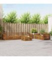 vidaXL Outdoor Sofa Set 7 pcs 6-Seaters Natural Solid Acacia Wood