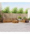 vidaXL Outdoor Sofa Set 7 pcs 6-Seaters Natural Solid Acacia Wood