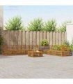 vidaXL Outdoor Sofa Set 8 pcs 7-Seaters Natural Solid Acacia Wood