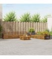 vidaXL Outdoor Sofa Set 8 pcs 7-Seaters Natural Solid Acacia Wood