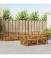 vidaXL Outdoor Sofa Set 8 pcs 8-Seaters Natural Solid Acacia Wood
