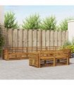vidaXL Outdoor Sofa Set 8 pcs 8-Seaters Natural Solid Acacia Wood