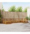 vidaXL Outdoor Sofa Set 7 pcs 7-Seaters Natural Solid Acacia Wood