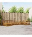 vidaXL Outdoor Sofa Set 7 pcs 7-Seaters Natural Solid Acacia Wood