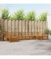 vidaXL Outdoor Sofa Set 7 pcs 7-Seaters Natural Solid Acacia Wood