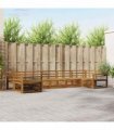 vidaXL Outdoor Sofa Set 7 pcs 7-Seaters Natural Solid Acacia Wood