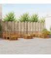 vidaXL Outdoor Sofa Set 11 pcs 10-Seaters Natural Solid Acacia Wood