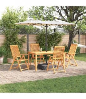 vidaXL Garden Dining Set 5 pcs Brown Solid Acacia Wood