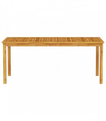 vidaXL Garden Dining Set 9 pcs Brown Solid Acacia Wood
