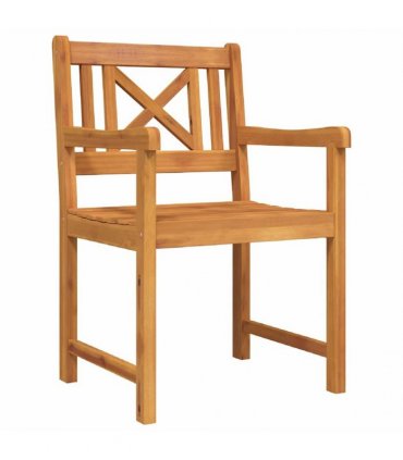 vidaXL Garden Dining Set 9 pcs 8-Seaters Brown Solid Acacia Wood