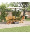 vidaXL Garden Dining Set 5 pcs Brown Solid Acacia Wood