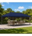 vidaXL Garden Gazebo 6 x 3 m Blue Polyester and Steel 190 gsm