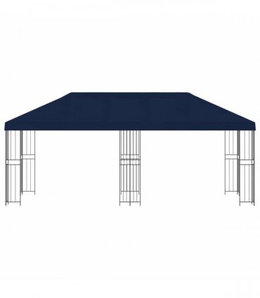 vidaXL Garden Gazebo 6 x 3 m Blue Polyester and Steel 190 gsm