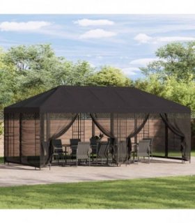 vidaXL Garden Gazebo with Sidewalls 6 x 3 m Anthracite
