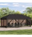 vidaXL Garden Gazebo with Sidewalls 6 x 3 m Anthracite