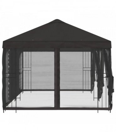 vidaXL Garden Gazebo with Sidewalls 6 x 3 m Anthracite