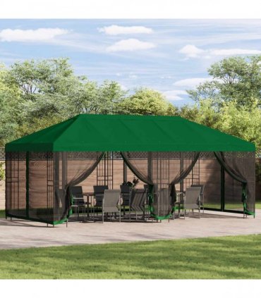 vidaXL 6 x 3 m Green Polyester and Steel 190 gsm