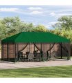 vidaXL 6 x 3 m Green Polyester and Steel 190 gsm