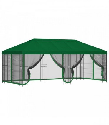 vidaXL 6 x 3 m Green Polyester and Steel 190 gsm