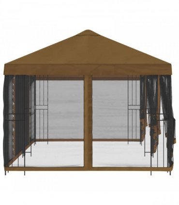 vidaXL 6 x 3 m Taupe Polyester and Steel 190 gsm