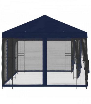 vidaXL 6 x 3 m Blue Polyester and Steel 190 gsm
