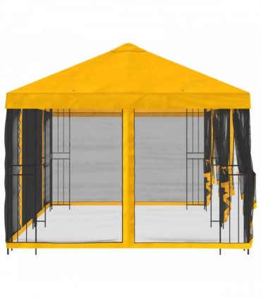 vidaXL 6 x 3 m Yellow Polyester and Steel 190 gsm