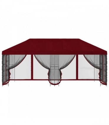 vidaXL Garden Gazebo with Sidewalls 6 x 3 m Burgundy