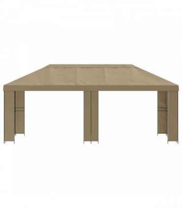 vidaXL Garden Gazebo 6 x 3 m Beige Polyester and Steel 190 gsm