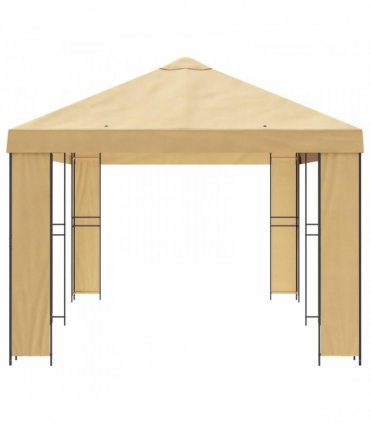vidaXL Garden Gazebo 6 x 3 m Cream Polyester and Steel 190 gsm