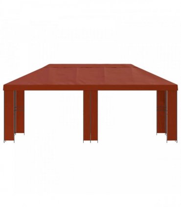 vidaXL Garden Gazebo 6 x 3 m Terracotta Polyester and Steel 190 gsm