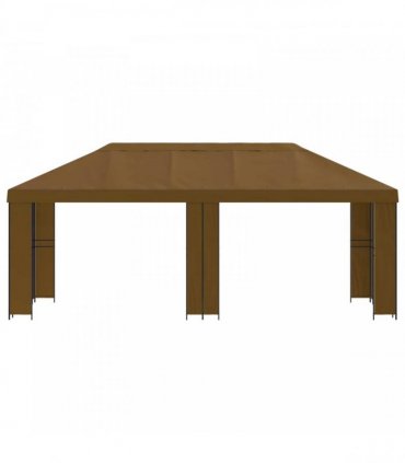 vidaXL Garden Gazebo 6 x 3 m Taupe Polyester and Steel 190 gsm