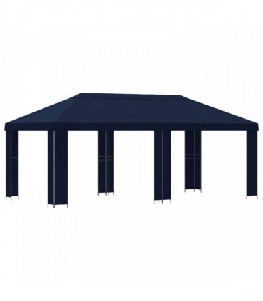 vidaXL Garden Gazebo 6 x 3 m Blue Polyester and Steel 190 gsm