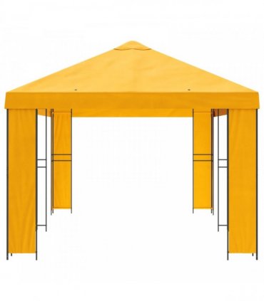 vidaXL Garden Gazebo 6 x 3 m Yellow Polyester and Steel 190 gsm