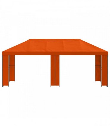 vidaXL Garden Gazebo 6 x 3 m Orange Polyester and Steel 190 gsm