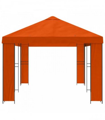 vidaXL Garden Gazebo 6 x 3 m Orange Polyester and Steel 190 gsm