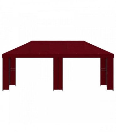 vidaXL Garden Gazebo 6 x 3 m Burgundy Polyester and Steel 190 gsm