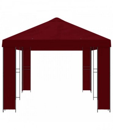vidaXL Garden Gazebo 6 x 3 m Burgundy Polyester and Steel 190 gsm