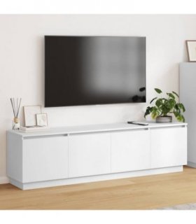 vidaXL TV Cabinet 180 x 38 x 49 cm White Engineered Wood