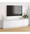 vidaXL TV Cabinet 180 x 38 x 49 cm White Engineered Wood